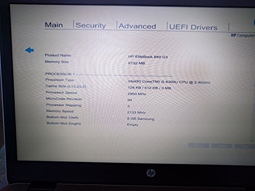 HP Elitebook 840 G3 I5-6300U  256GB SSD  8GB RAM  Windows 10 Pro with 45 months HWM Onsite Carepack