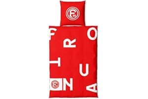 FORTUNA DÜSSELDORF F95 Fortuna Düsseldorf Wende Bettwäsche - Fortuna - 2teilig Wendebettwäsche F95 - Plus Lesezeichen Wir lieben Fußball