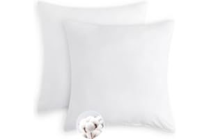 ‎AISBO Aisbo Kissenbezug 80x80 Baumwolle 2er Set - weiche Kopfkissenbezug 80 x 80 Weiß mit Reißverschluss, 80x80cm Weiss Pillow Cover Pillowcase