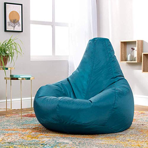 Bean Bag Bazaar Designer-Liege / Gaming-Sitzsack, wasserdicht, Indoor & Outdoor Blau – Kingfisher Blue - 3