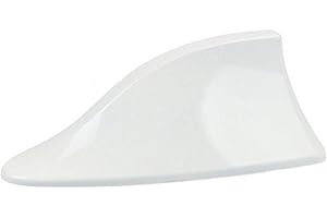 GOZAR Abs-Plastikdach-Art-Haifischflosse-Antennen-Funksignal-Antennen Universial Für Die Meisten Autos-Weiß