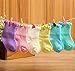 Moolecole Bamboo 6 Pairs Soft Baby Kids Socks fo Boys Girls Age 0-5