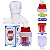 Tap Water Filter of 5 Stages and Dust absorber of 3 Candles inside the Filter, Kitchen Bathroom Tap Filter for hard water
