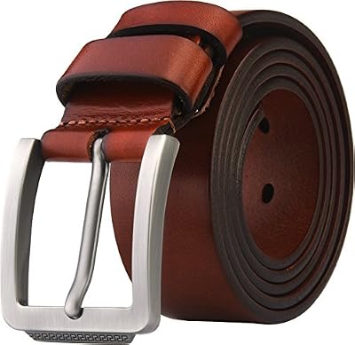 Blasea Ceintures de style décontracté en cuir pleine fleur pour homme 658 Braun 115cm