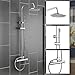 Produktbild Generic.. ND Kopf Dusche Ventil ALVE Badezimmer Set 17,8 cm modernen Bar 17,8 cm Mod Badezimmer Set OWER Valv Mixer Thermostat AR Mixe Runder Kopf