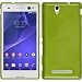 Produktbild PhoneNatic Case für Sony Xperia C3 Hülle Silikon pastellgrün brushed + 2 Schutzfolien