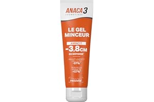 ANACA 3 - Gel Minceur - Triple Action Anticellulite - Amincit & Raffermit La Peau - Caféine, Carnitine & Spiruline - 1 Application/Jour Pendant 6 Semaines - Fabriqué En France - 150ml