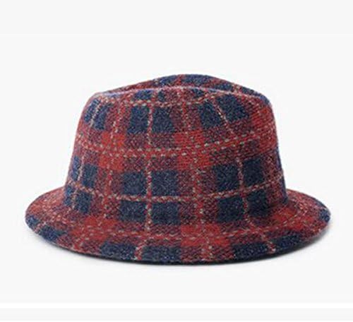 Mai Dou Autumn Winter Woolen Warm Lattice Skin Care Fashion Shopping Wild Hat Hat,A-OneSize