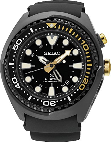 Seiko men's Automatic Watch Analogue Display and Silicone Strap SUN045P1