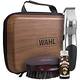 Wahl Beard Care Rechargeable Trimmer Beard Oil and Beard Brush Kit