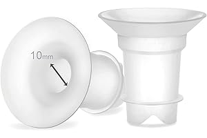 Maymom Insertos de brida de 10 mm para Medela y Spectra 24 mm escudos/bridas. Utilizar con Medela Freestyle y Sonata para reducir el tunel de pezon hasta 10 mm.