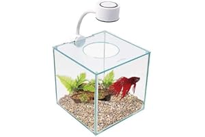Marina Betta Kit Akvarium med LED Lampa, Vit, 3.4 l