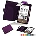 Produktbild Forefront Cases® Tolino Page Shell Hülle Schutzhülle Tasche Bumper Folio Smart Case Cover Stand mit LED Licht - Leicht mit Rundum-Geräteschutz (Violett)