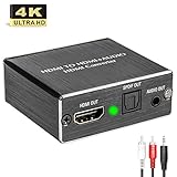 【Drei-Modus-Audio-EDID-Einstellungen】Pass-Modus: HDMI zu HDMI, 2CH Modus: HDMI zu 2CH Audio, 5.1CH Modus:HDMI zu SPDIF / Kabel 5.1CH, 5.1 Dolby Digital extrahieren. Hinweis: HDMI ARC und 5.1 Dolby Digital Plus werden nicht unterstützt
