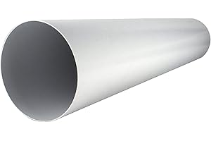 MKK Abluftventilator, Lüftungsrohr, Durchmesser 100 mm, Länge 1 m, Kunststoff-Rundrohr, Rohr, Kanal, Abluft, Abluft, Durchmesser 10 cm und 100 cm Länge, System