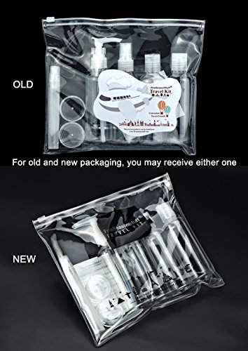 FiveSeasonStuff Urlaub Flugreisen Reise-Set Reissverschluss-Tasche inkl. 4x100ml Flaschen Kit, , Entspricht den Internationalen Flughafen Reisebeschränkungen - 3