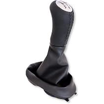 Set 2 Pezzi Pomello Cambio In Pelle Per Renault Traffic, Vauxhall Vivaro, Fiat Talento - Rivestimento Leva Cambio, Nero