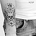 Produktbild Temporäre Tätowierung / Temporary Tattoo (water transfert) "Skull Eye Crown" - ArtWear Tattoo – B0039 M