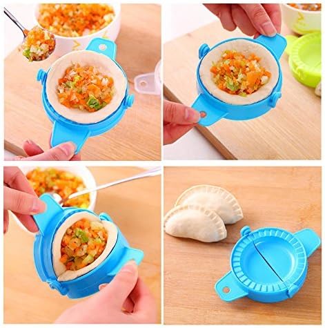 CLKJ Dumpling Mould Dough Press Pie Pastry Meat Ravioli Maker Turnover Food Cook Tool (White)