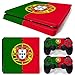 Produktbild Sony PS4 Playstation 4 Slim Skin Design Foils Aufkleber Schutzfolie Set - Portugal Motiv