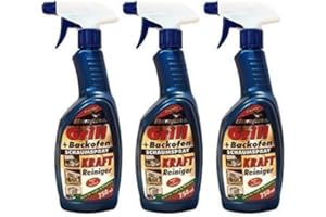 Preisjubel 3 x 750ml Elsterglanz Grill + Backofen Schaumspray, Backofenspray, Kraft-Reinige
