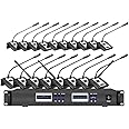 Professional UHF Wireless Conference System for Big Meeting,Tabletop Wireless Microphones, 1 Chairman 31 Delegate Microphone,Wireless Conference System Digital Discussion System