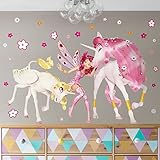 Wandtattoo Mia and Me – Mia Onchao und Lyria Wandtatoo Wandsticker Kinderzimmer Mädchen Einhörner, Größe: 50cm x 75cm - 2