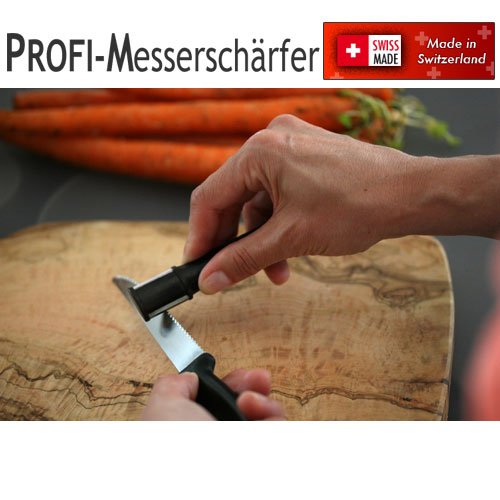 PROFI Messerschärfer – Schweizer Präzisions Universal Schärfer Combostar – Patentiert - 2