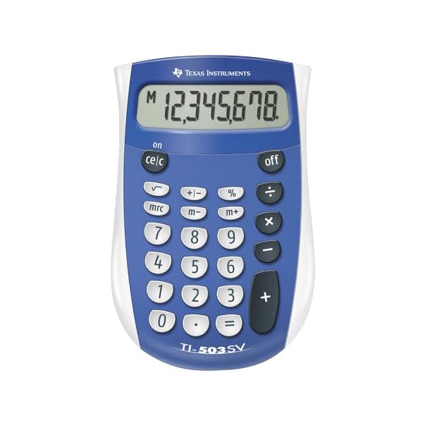 TI-503SV Pocket Calculator, 8-Digit LCD