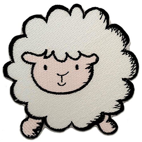 Parche Ovejas blancas '7,5 x 8 cm' - Parche Parches Termoadhesivos Parche Bordado Parches Bordados Parches Para La Ropa Parches La Ropa Termoadhesivo Apliques Iron on Patch Iron-On Apliques