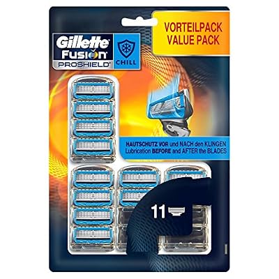 Gillette Fusion ProShield Chill Lames de Rasoir pour Homme 11 Recharges