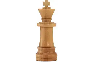 Ulticool – Figura de ajedrez de Madera de 64 GB - 3.0 de Alta Velocidad - Chess King Wood USB Stick - Ajedrez - Memoria USB - Dia del Padre - para Papá/Hombre/Él - Pen Drive - Madera marrón