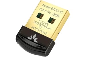 Avantree DG45 - Bluetooth 5.0 Adapter für PC, USB Dongle Stick für Windows Computer Desktop Laptop, Drahtlose Übertragung für Bluetooth Kopfhörer Lautsprecher Tastatur Maus Drucker, Windows 11/10/8