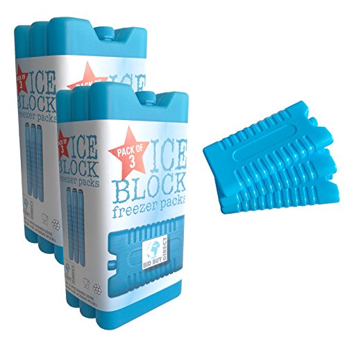 6 atóxicos acumuladores - en 3 colores Azul azul