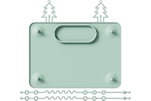 IYYI Baby Silicone Placemat with Suction Base and 2 Stretchable Straps - Activity Mat for Infants to Toddlers, Keep Baby Essentials Off the Floor,22 * 30cm (KCD-XP-GN)