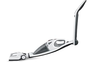 ‎SEVERIN SEVERIN odkurzacz pionowy z akumulatorem litowo-jonowym, ze zintegrowanym odkurzaczem ręcznym, bezworkowy odkurzaczakumulatorowy ze szczotką do mebli i ssawką szczelinową, biały/czarny, HV 7173