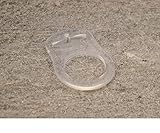 Silikonring (Schnuller Adapter) | Schnullerhalter für Baby Schnullerketten ohne Befestigungsring | transparent