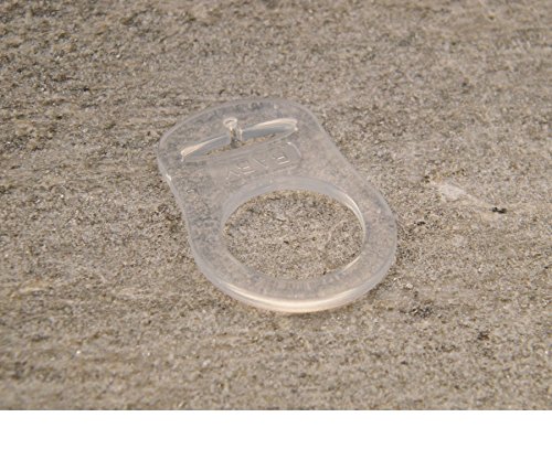 Silikonring (Schnuller Adapter) | Schnullerhalter für Baby Schnullerketten ohne Befestigungsring | transparent