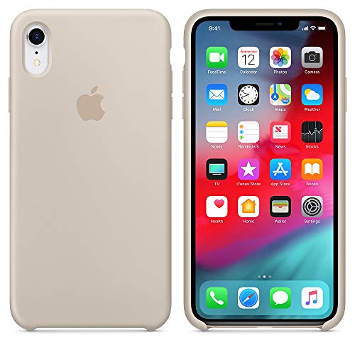 AIWE-ES Funda para iPhone XR 6.1" Funda Silicona Líquida con Protección contra Caídas Anti-Rasguño para iPhone XR (iPhone XR 6.1", Piedra)
