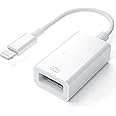 XICEN For Apple to USB Camera Adapter, USB 3.0 OTG Cable for iPhone/iPad to Connect Card Reader, USB Flash Drive, U Disk, Keyboard, Mouse, Hubs, MIDI, Plug & Play (White)
