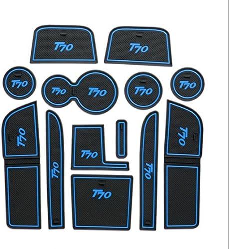 Car Non-slip Interior Door Gate Slot Mats Cup Holder Pads Groove Mat Cushions