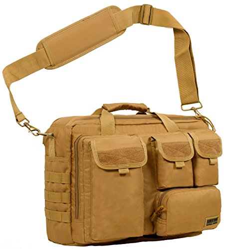 Seibertron Pro- Multifunktions Herren militärische taktische tactical Außen Schulter Messenger Bag Handtaschen-Aktenkoffer Notebook pack bis(14,1Zoll / 34cm) mit Tablet Laptop Tasche