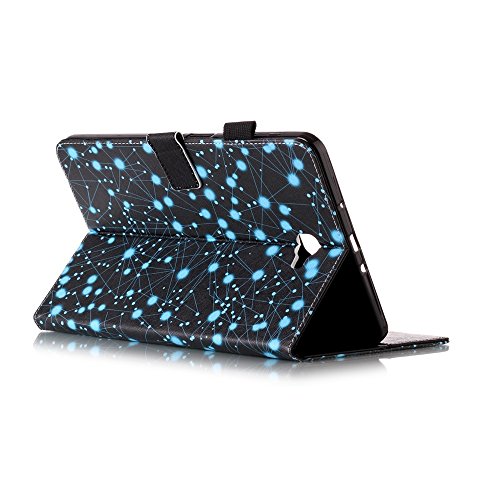 Sunroyal Series mit Karte Halterung Leder Wallet KlapphÃ¼lle Flip Book Case Wickelfalz PU Ledertasche mit TPU Silikon RÃ¼ckseite SchutzhÃ¼lle + HD Displayschutzfolie fÃ¼r Samsung Galaxy Tab A 10.1 T580N/ T585N