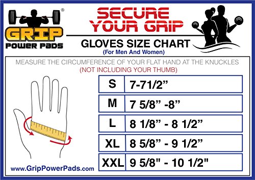 Grip Power Pads® Elite Fitnessstudio Leder Handschuhe mit integriertem 2″ Wide Handgelenkstützen – Leder Handschuh Design für Gewichtheben, Poweranheben, Bodybuilding und Krafttraining Übungen – Zufriedenheit Garantie & 1 Jahre Austauschgarantie - 4