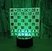 Price comparison product image QiXian Night Light Wall Lamp Led Lamp Creative Chess 3D Lamp Deco Enfant Chambre Table Lamps for Living Room Birthday Gift Touch 3D Nightlight 3D Desk Lamp for Kitchen Bedroom Living Room