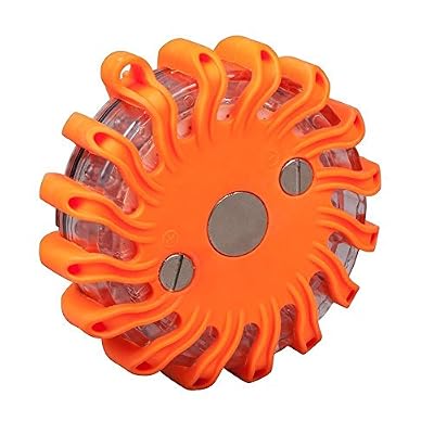 BlueFZ Gyrophare signalisation à LED,rechargeable avec base magnétique (Orange)