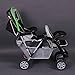 Exclusive Tandem - Twin Pram green - BambinoWorld