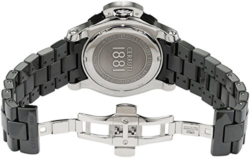 Cerruti Men's Quartz Watch with Black Dial Analogue Display Quartz Ceramic CRA07 8E219H
