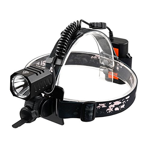 LED Fahrradlicht Set, LED Scheinwerfer, 1200 LM, XM L2, Sport, Fahrradlampe LED mit Akku, LED Fahrradbeleuchtung USB Aufladbar inkl, LED Frontlichter, Rücklicht mit Knopfzelle, Halterung, Kopfbügel zur LED Stirnlampe - 3