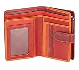 Die Rainbow Geldbörse ist ein wahrer Blickfang: dank ihrer auffälligen Farbe können Sie diese sofort in Ihrer dunklen Handtasche finden.Das Leder hat eine seidige glänzende Oberfläche. Dieses Portemonnaie ist attraktiv, praktisch und sehr gut ausgestattet. Es kombiniert modernes Design mit hervorragender Funktionalität und ausgezeichneter Verarbeitung.